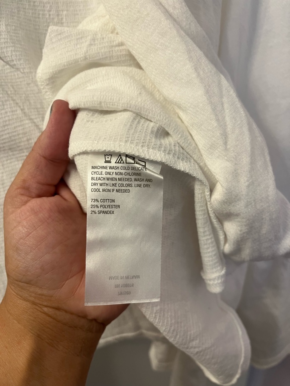 Colleen Lopez White Textured Open Front Top, Bell Sleeves-PTP 23-30/L 22 Pre❤️ - Picture 5 of 7